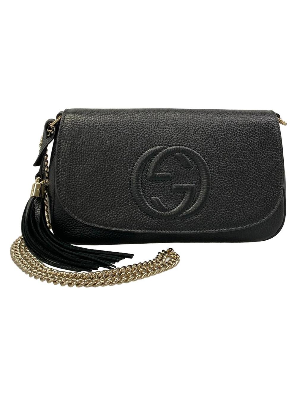 Gucci Soho Black Leather Shoulder Bag #297471G12B